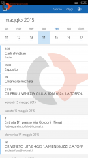Windows 10 Smartphone preview Outlook calendar