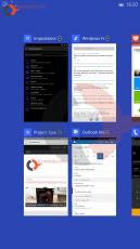 Windows 10 Smartphone preview multitasking